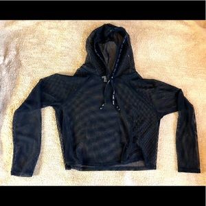 Fashion Nova “Babe” Mesh Sweatshirt